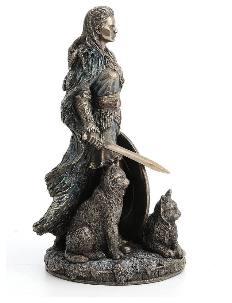 Shield Maiden Norse Goddess Freya - Classic Statue Sculpture