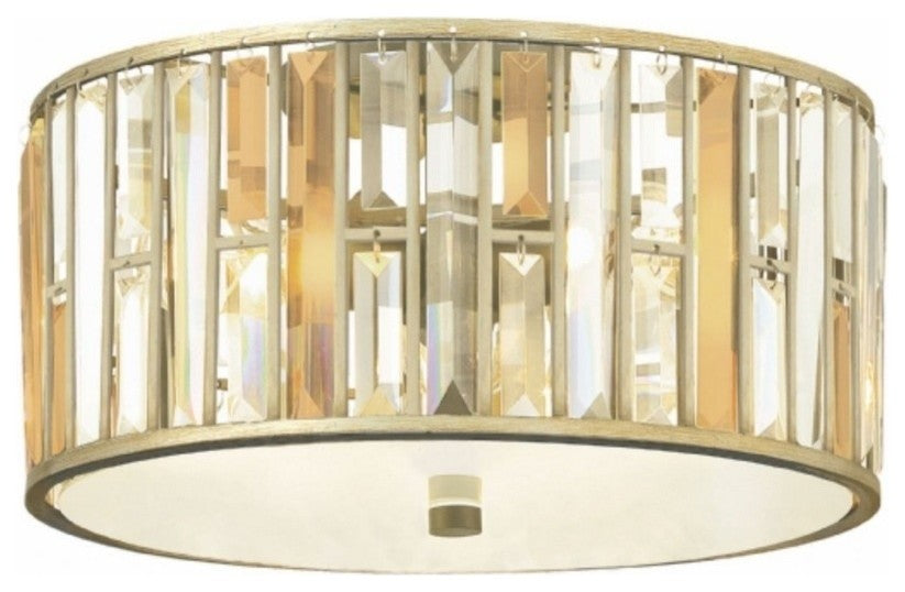 Gemma Flush Mount in Silver Leaf