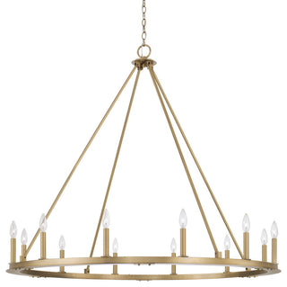 Capital Lighting 4912 Pearson 12 Light 48"W Taper Candle Style - Aged Brass