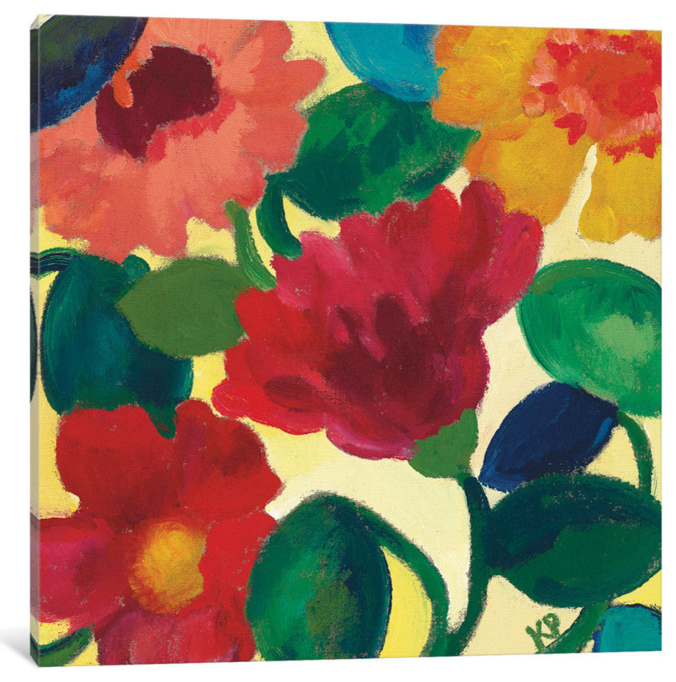 "Ranunculus II" Print by Kim Parker, 18"x18"x1.5"