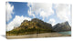 Lake and Clouds Panorama, Landscape Canvas Art Print, 32"x16"