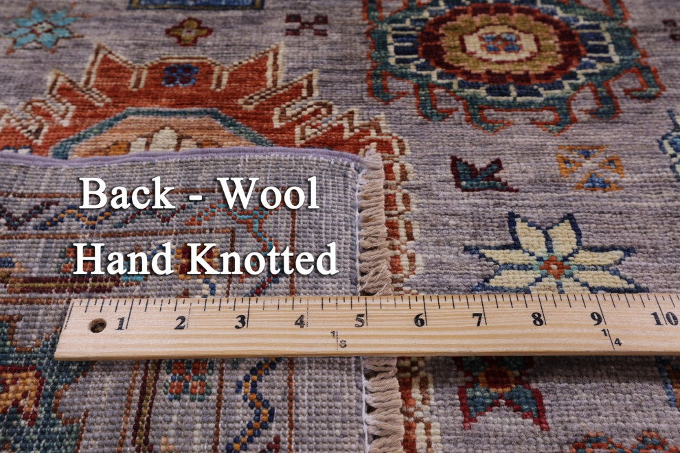 6' 8" X 9' 5" Fine Turkmen Ersari Hand-Knotted Wool Rug - Q12392