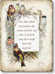 Vintage-Style Birds Sign