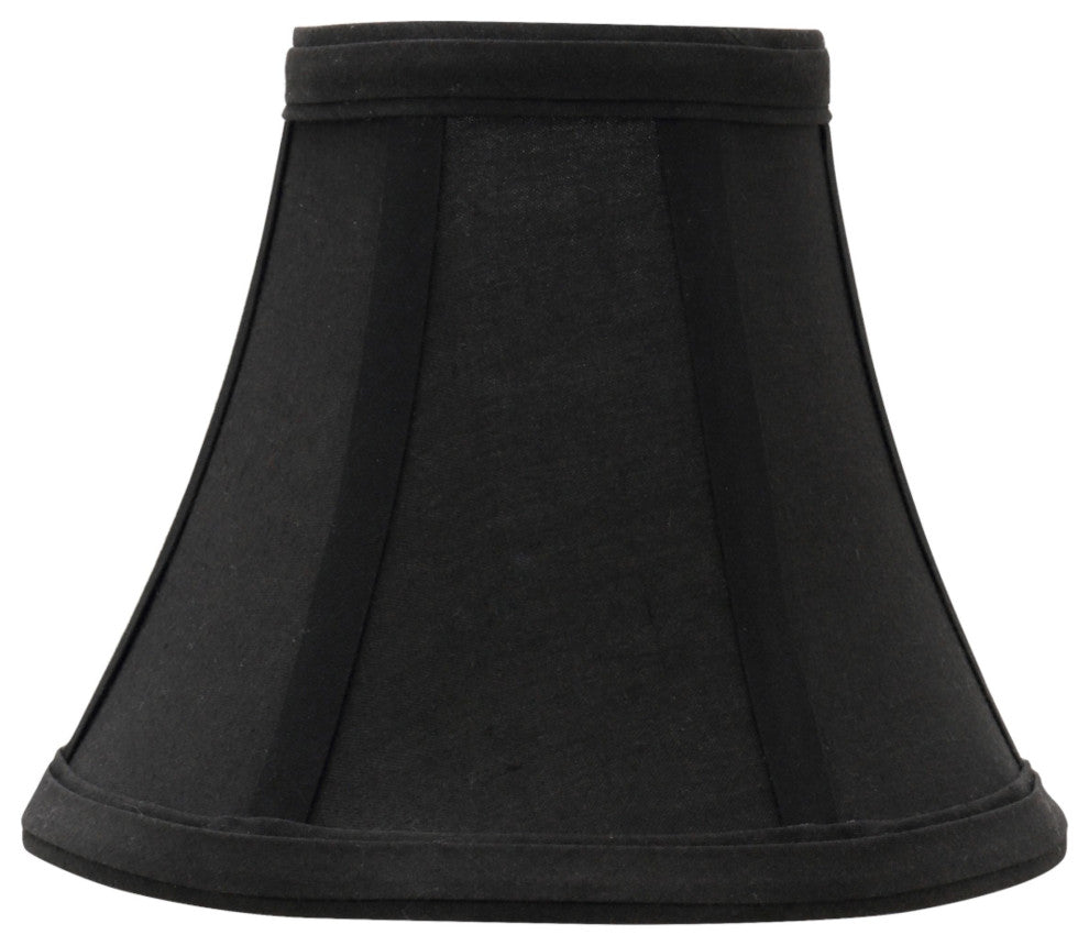 30034-2 Small Bell  Chandelier Clip On Lamp Shade Black 3"x6"x5"