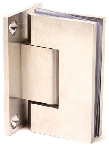Frameless Tub Shower Door 60"x30" Low Iron, Brushed Stainless Steel Hinge, Squar