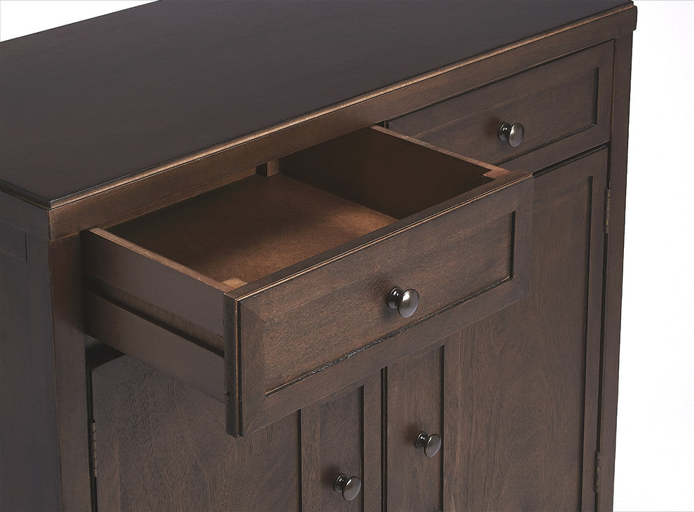 Butler Specialty Imperial Wood Accent Cabinet - Coffee Brown