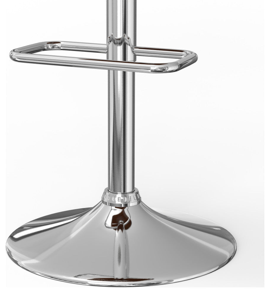 Lowell Adjustable Swivel Bar Stool, Blue