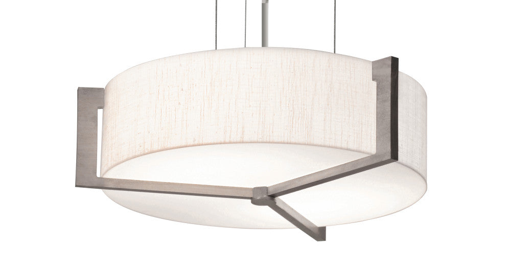 Apex Pendant LED 18W, Weathered Grey/Linen White
