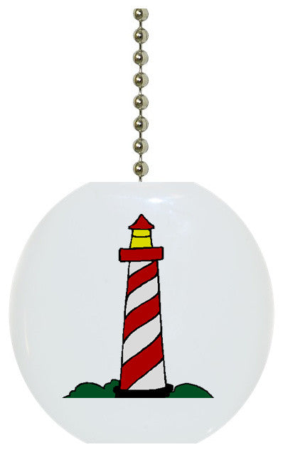 Red Lighthouse Ceiling Fan Pull