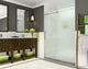 Coraline 44"-48"x76" Frameless Sliding Shower Door With Frosted Glass