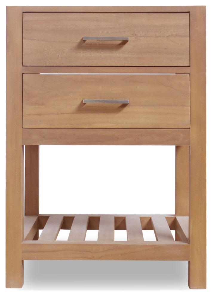 Willow Collection Parker Bathroom Vanity in Distressed Gray with 2 IN Calacatta