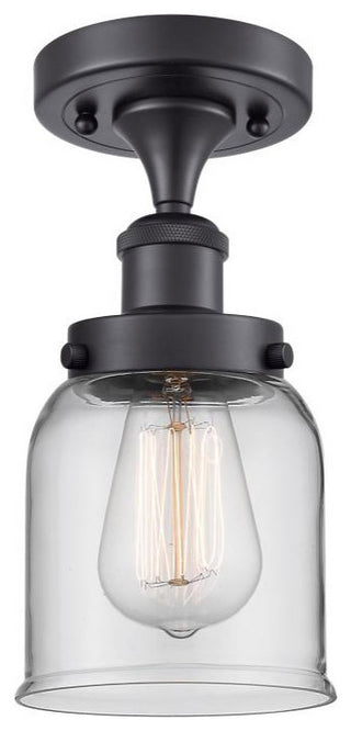 INNOVATIONS LIGHTING 916-1C-BK-G52-LED Small Bell 1 Light Semi-Flush Mount