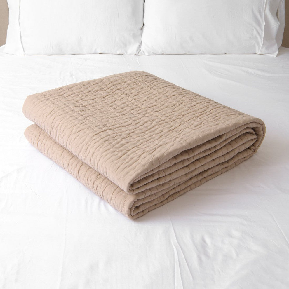 Cotton Quilt, Natural, King
