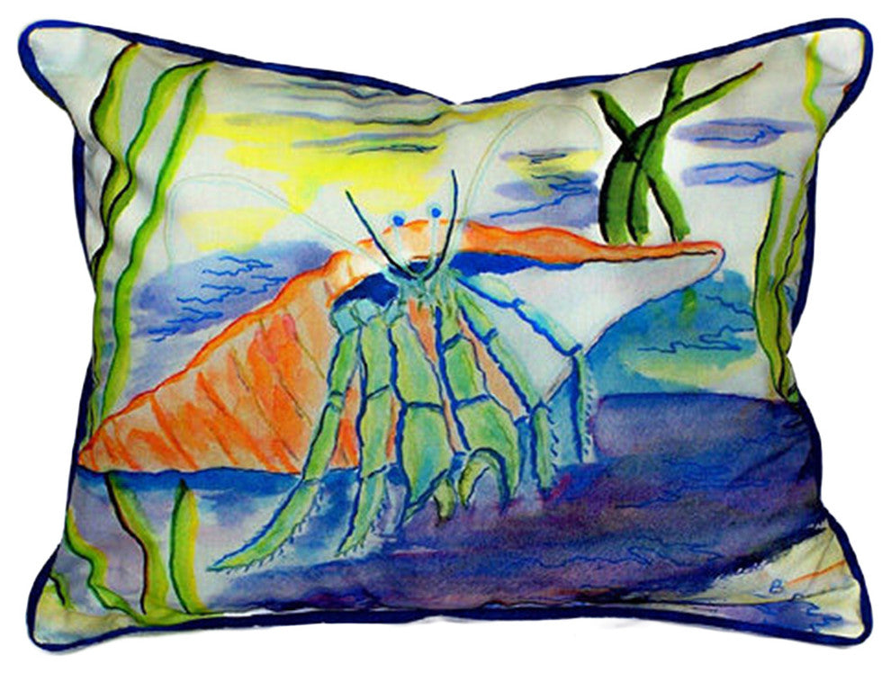 Betsy Drake Hermit Crab Extra Large 20 X 24 Indoor / Outdoor Pillow