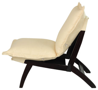 0Casual Folding Lounger Chair-Espresso