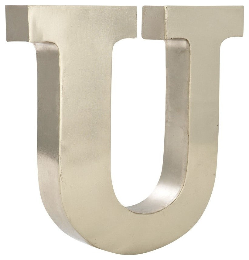 Metal Letter on Antique Nickel Finish, 12"