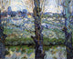 Vincent Van Gogh Orchard in Bloom With Poplars Wall Decal