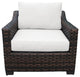 kathy ireland River Brook 5 Piece Wicker Patio Furniture Set, Alabaster