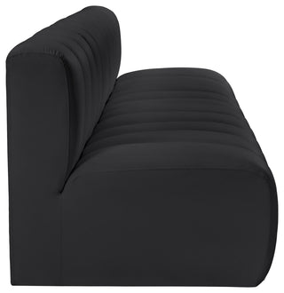 Arc Vegan Leather Upholstered 4-Pc. Modular Sofa, Black