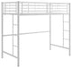 Premium Metal Twin over Full Bunk Bed - White