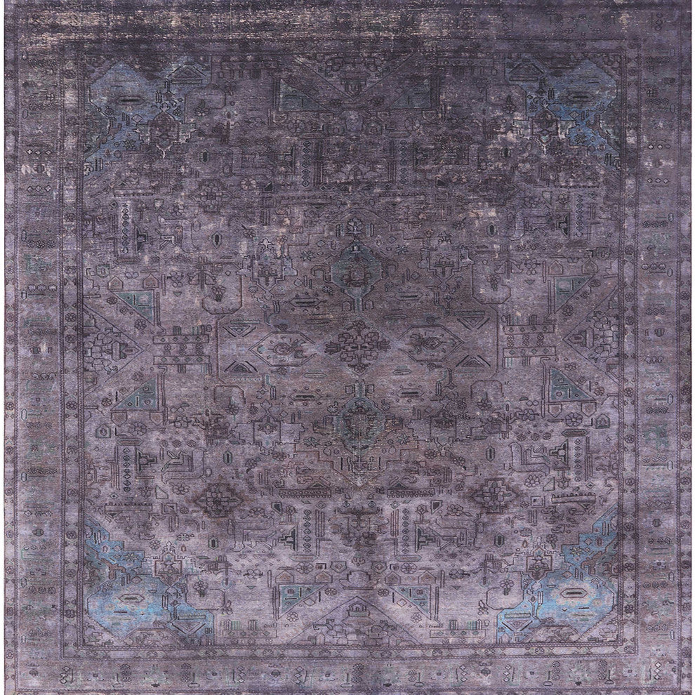Ahgly Company Indoor Square Mid-Century Modern Area Rugs, 7' Square