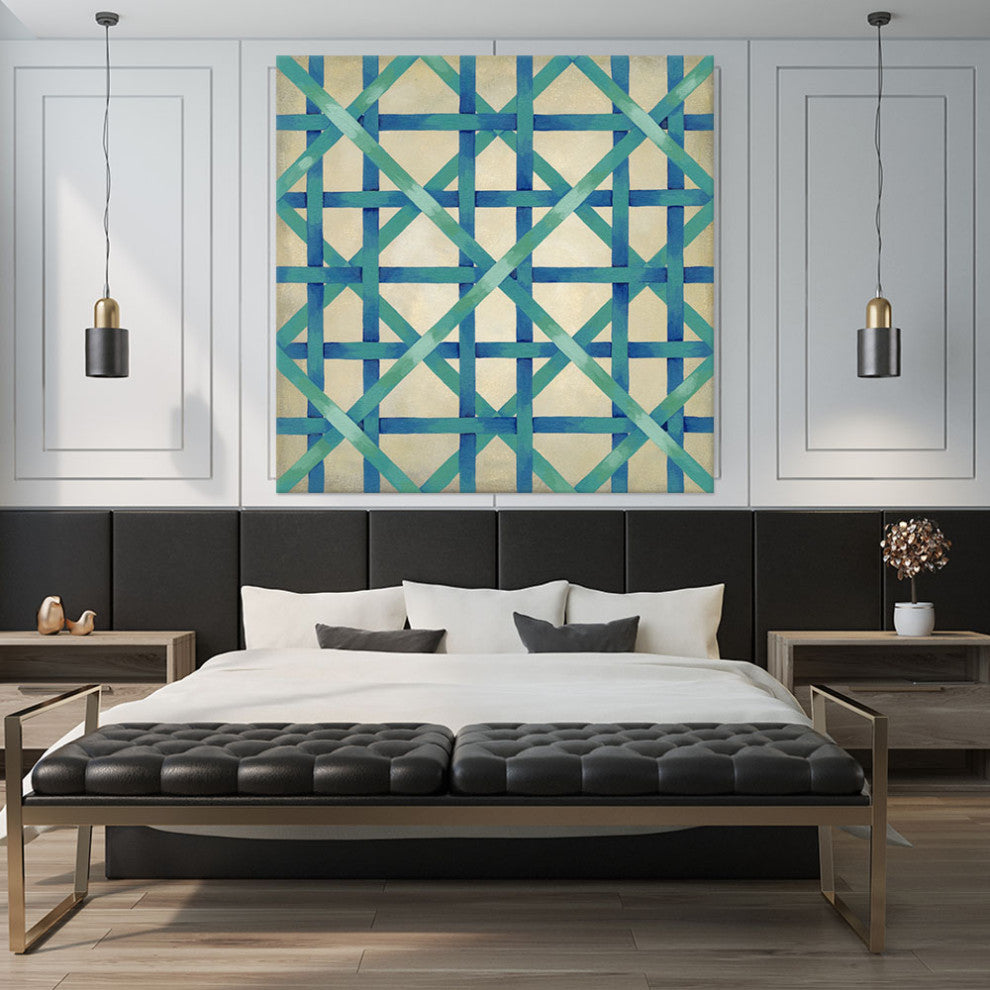"Woven Symmetry I" Fine Art Giant Canvas Print, 72"x72"