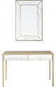 Champagne Finish Mirror and Console Table