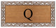 A1HC Rubber & Coir Paisley Large Outdoor Durable Monogrammed Doormat, 30" X 60",