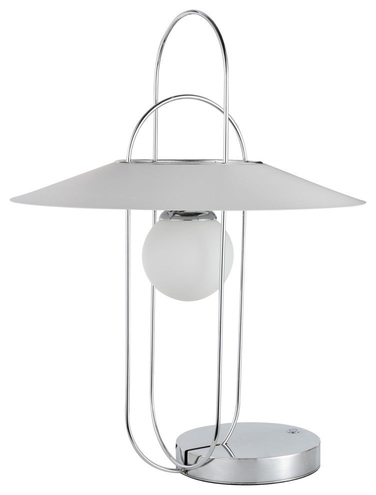Lyra 24" ETL Certified Integrated LED Table Lamp, Chrome