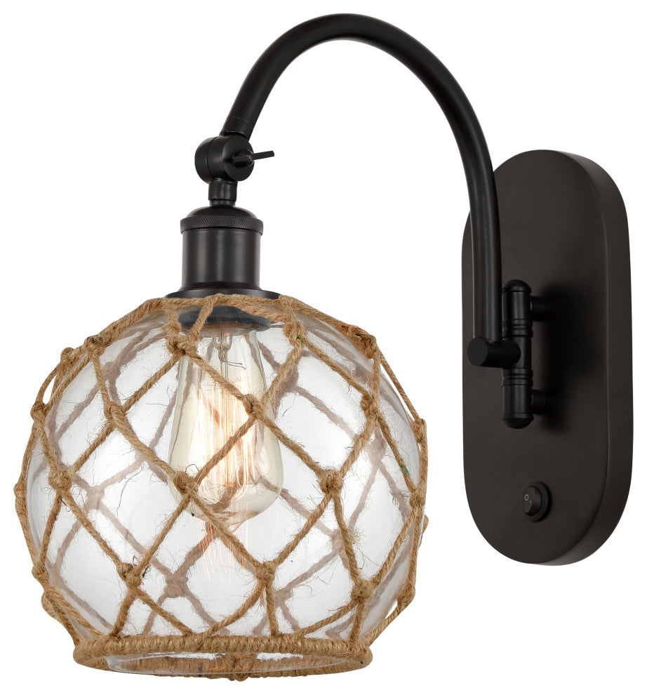Innovations 518-1W-OB-G122-8RB-LED 1-Light Sconce, Oil Rubbed Bronze