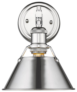 Golden Lighting 3306-BA1 CH Orwell 10" Tall Bathroom Sconce - Chrome