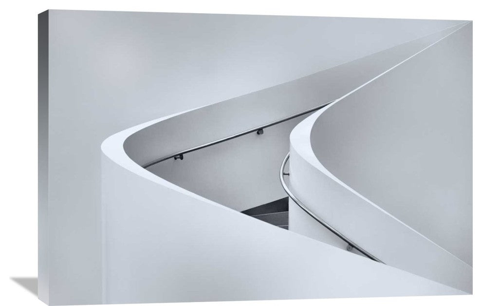 "The Curved Stairs" Stretched Canvas Giclee by Jeroen Van De, 36x24"