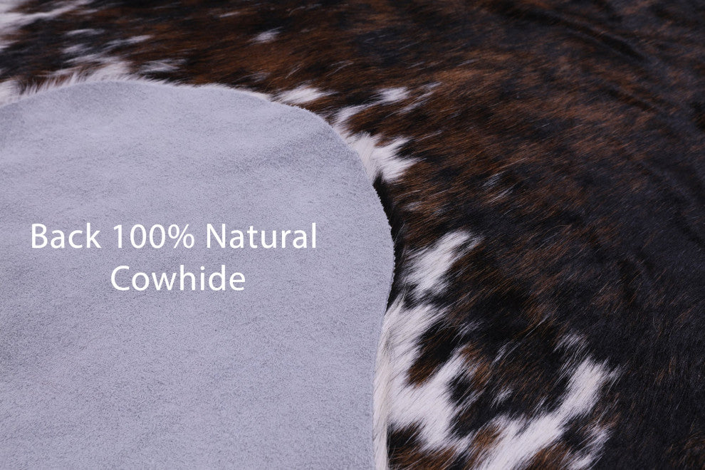 Organic Natural Hair-On Cowhide Area Rug 7' 0" X 6' 0" C1672