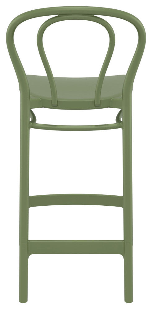 Victor Counter Stool Olive Green, Set of 2
