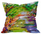 Ginette Fine Art Annecy Canal France Outdoor Throw Pillow, 18x18x5