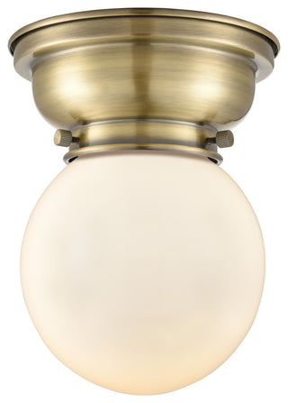 Innovations 623-1F-AB-G201-6-LED 1-Light Flush Mount, Antique Brass