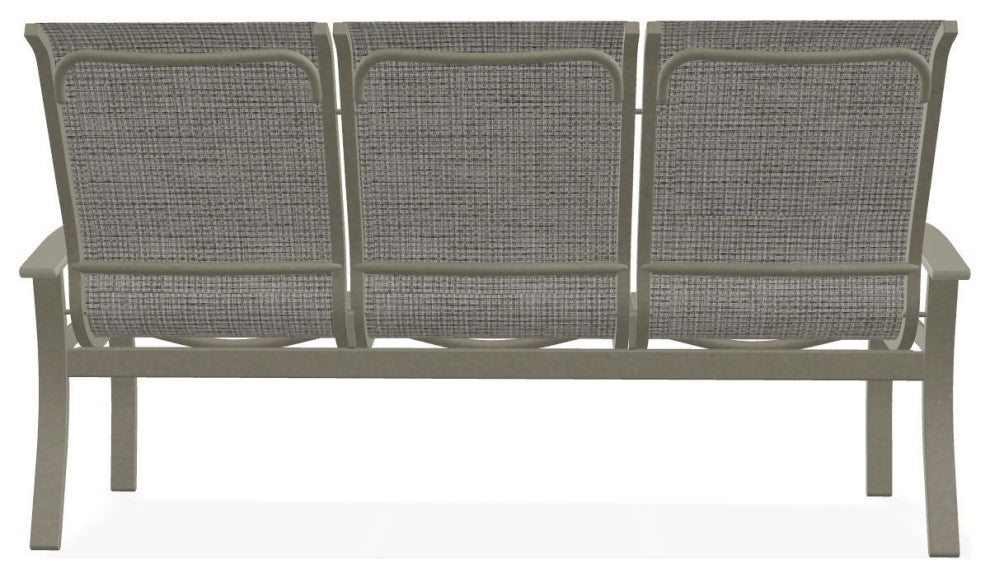 Belle Isle Sling 3-Seat Outdoor Sofa, Burke/Storm
