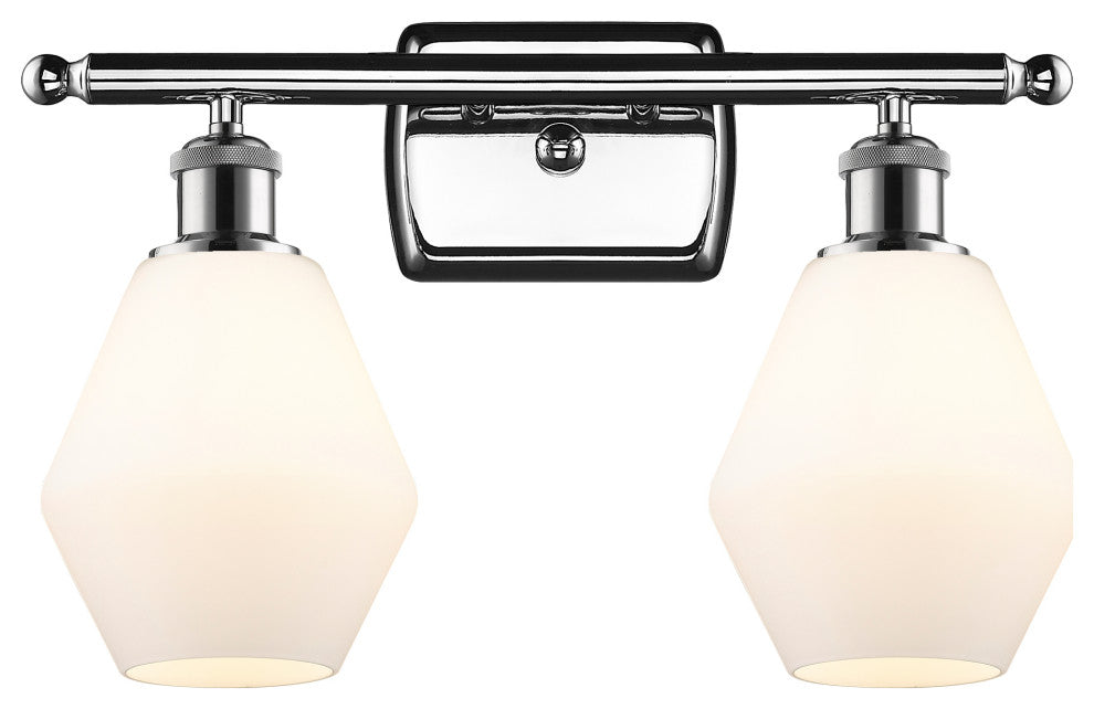 Innovations 516-2W-PC-G651-6 2-Light Bath Vanity Light, Polished Chrome