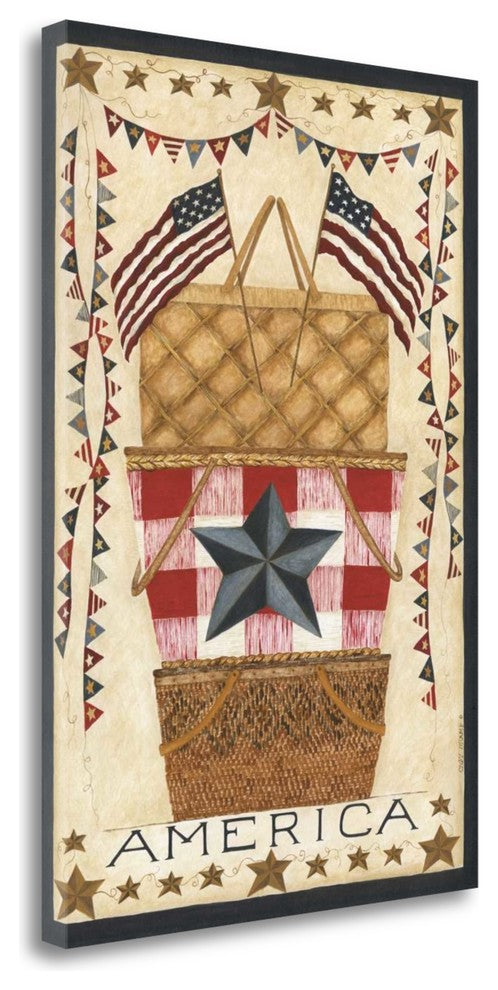 "Barn Star America" By Cindy Shamp, Giclee Print on Gallery Wrap Canvas