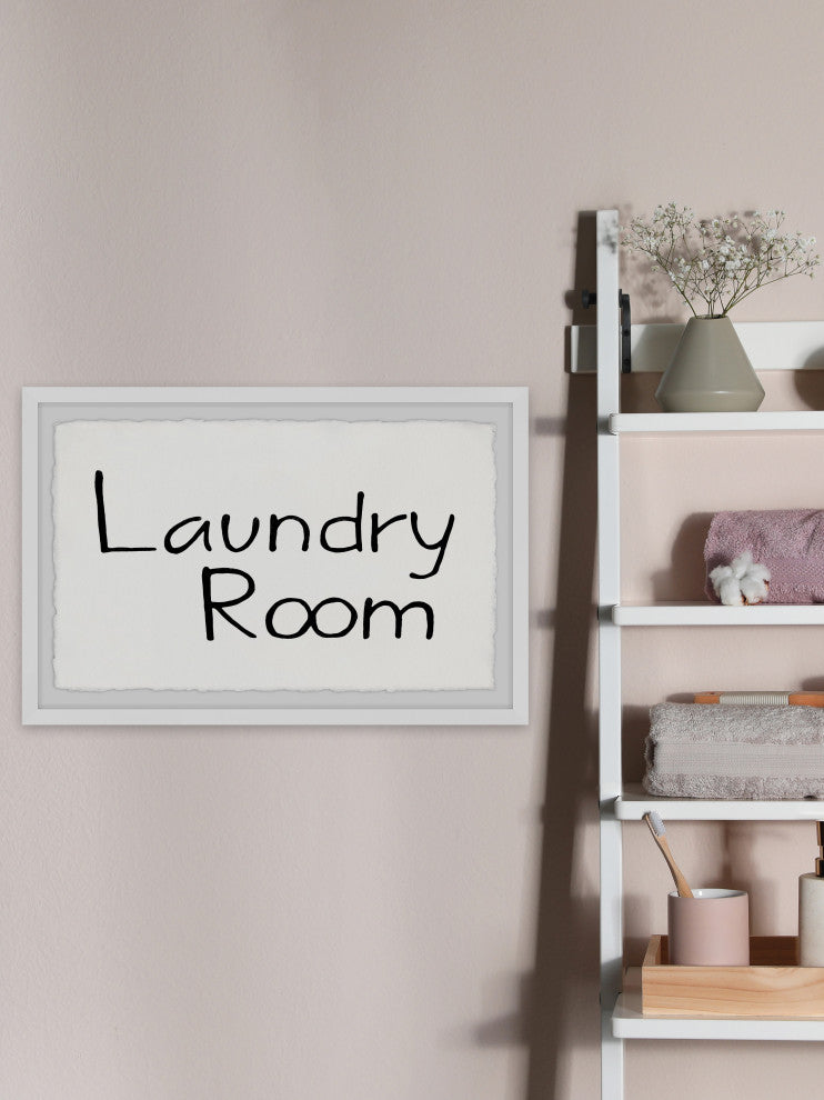 "Laundry Room II" Framed Painting Print, 24x16