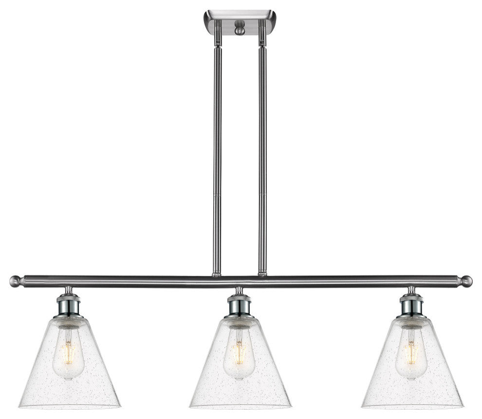 Innovations 516-3I-SN-GBC-84 3 Light Island Light, Brushed Satin Nickel