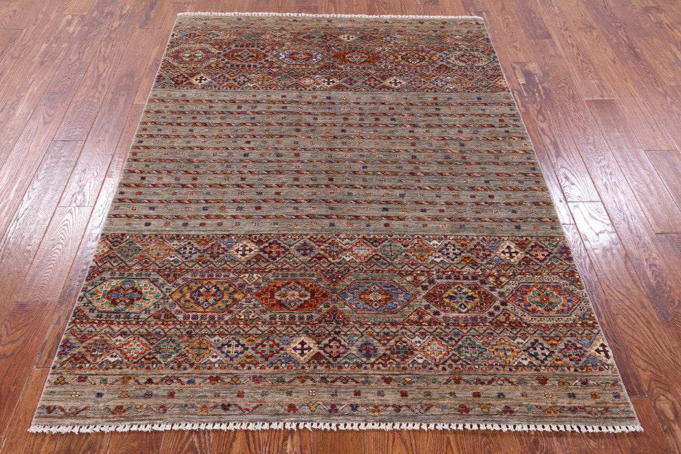 Khorjin Super Kazak Handmade Rug 5' 1" X 6' 8" Q10767