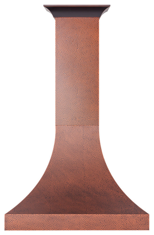 ZLINE 36" Designer Series Hand-HammeredCopper Finish Wall Range Hood, 8632H-36