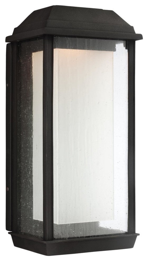 Generation Lighting McHenry 1-Light Outdoor Lantern, Textured Black