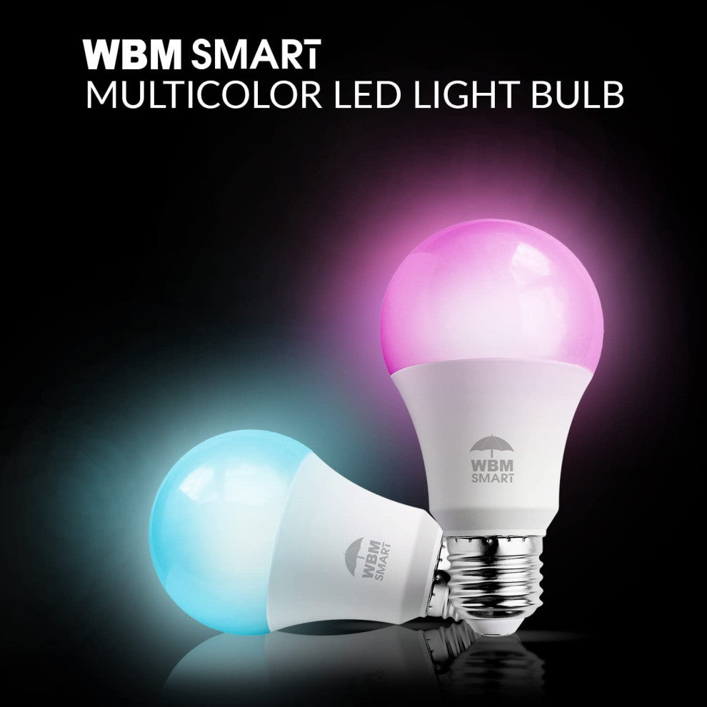 WBM Smart Wi-Fi LED Light Bulb, 4 Pack