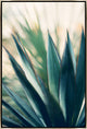 24x36 Spine I, Framed Artwork, Silver