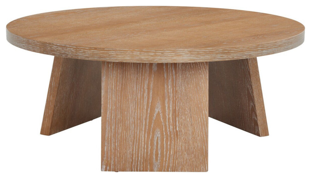 Safavieh Couture Julianna Wood Coffee Table, Rustic Oak