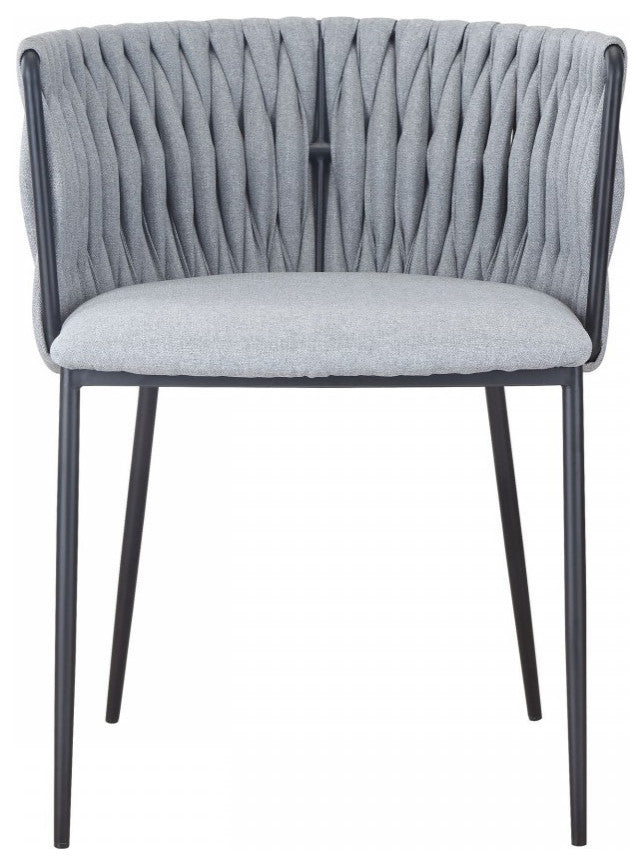 Light Gray Black Contemporary Dining Chair