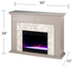 Torron Color Changing Marble Tiled Fireplace - Gray