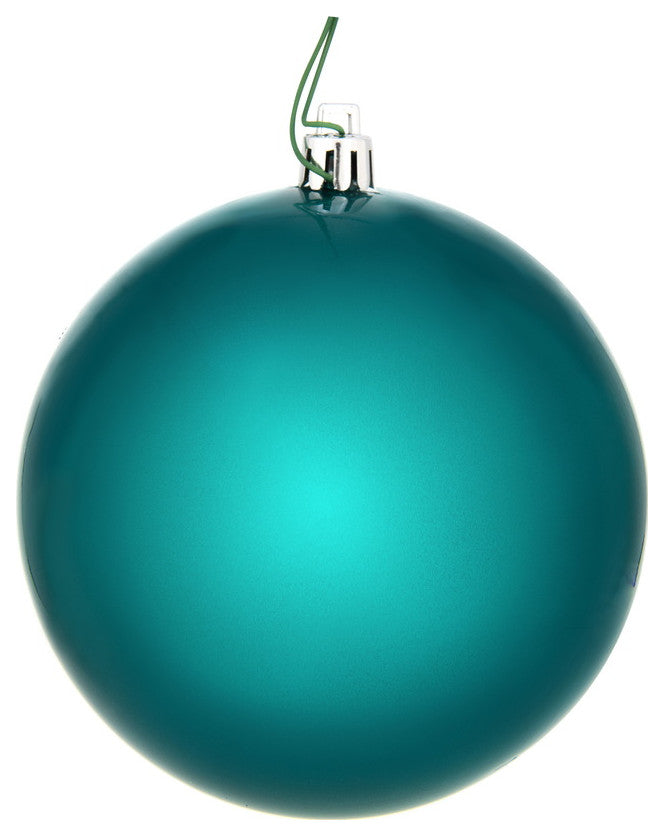 Vickerman N591041DCV 4" Dark Teal Candy Ball Ornament, 6 per Bag